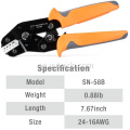 SN-58B Crimping Tool för AWG28-16 Dupont Pins